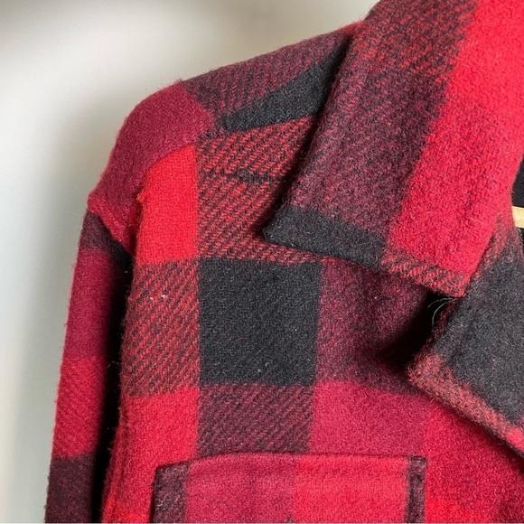 Vintage 90s Plaid Wool Blend Jacket Erika Classics - Picture 9 of 9